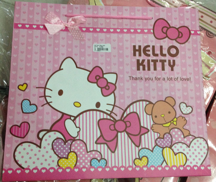 Paper Bag Lebar Hello Kitty